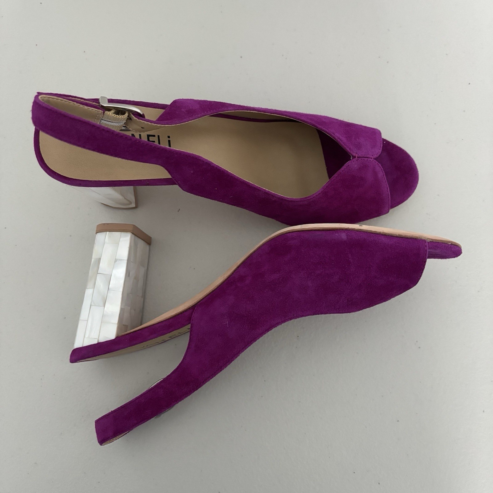 VANELi | Purple Suede Slingback Pumps Size 9.5