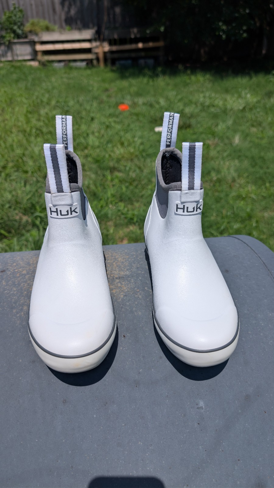 Excellent Huk Rogue Wave Women’s Deck Boots, White, W6