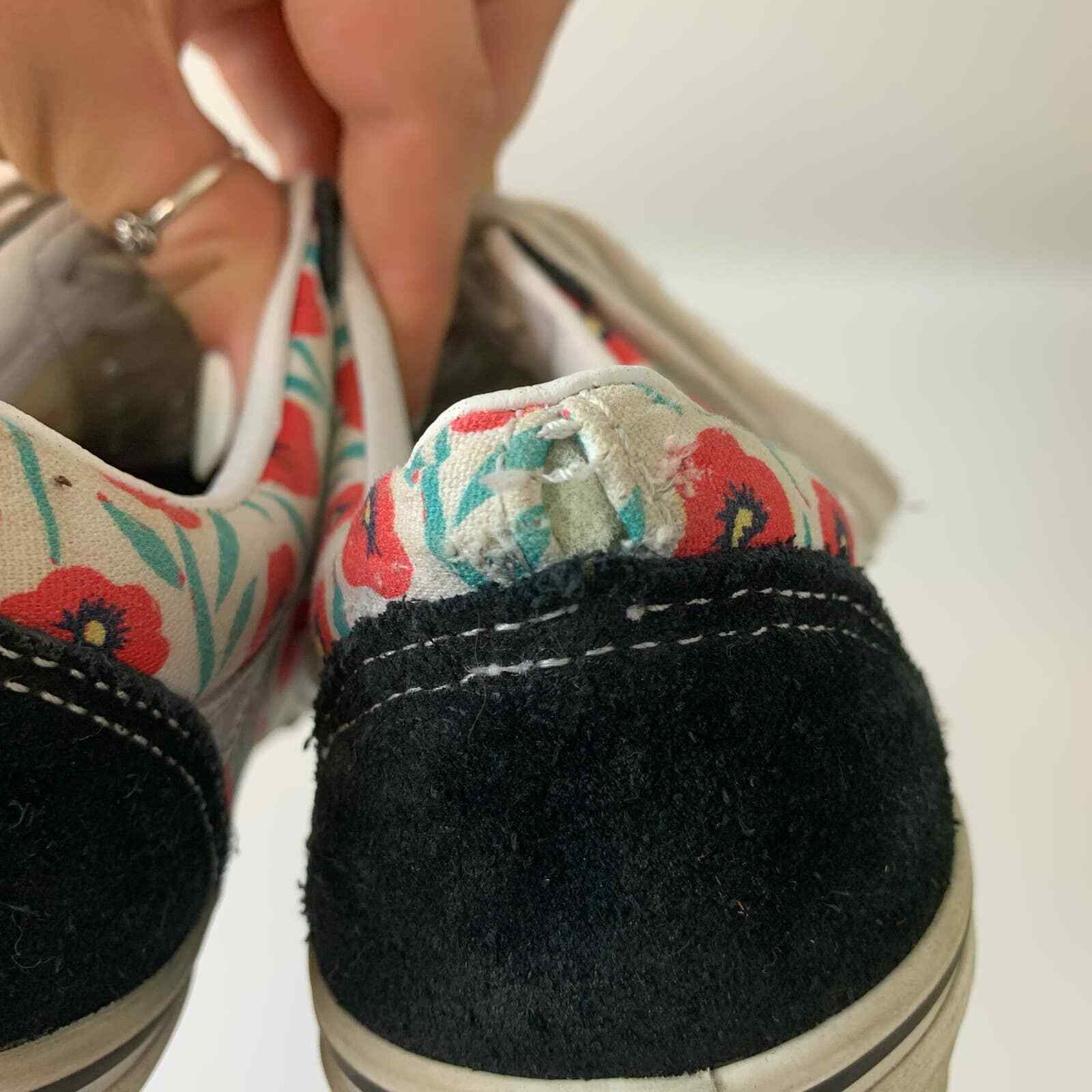 Vans Womens Sneakers Size 6 Lace-up Tulip Print Casual Closed-toe