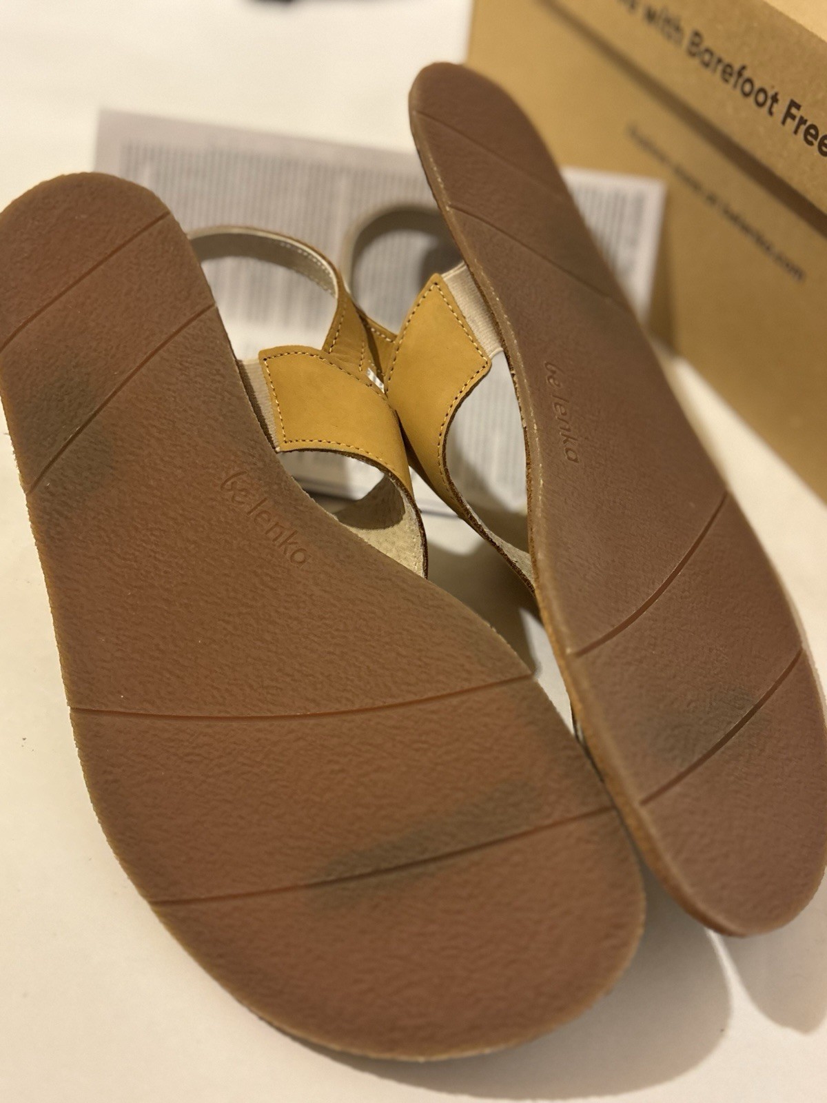Be Lenka Women’s Beige Leather Strappy Ankle Strap Buckle Sandals US 9