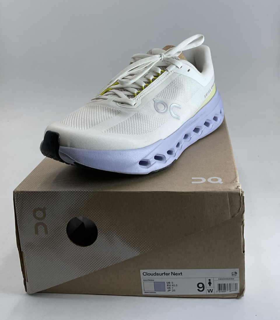 On Cloudsurfer Next Women’s Size 9 Ivory/Nimbus Running Shoes