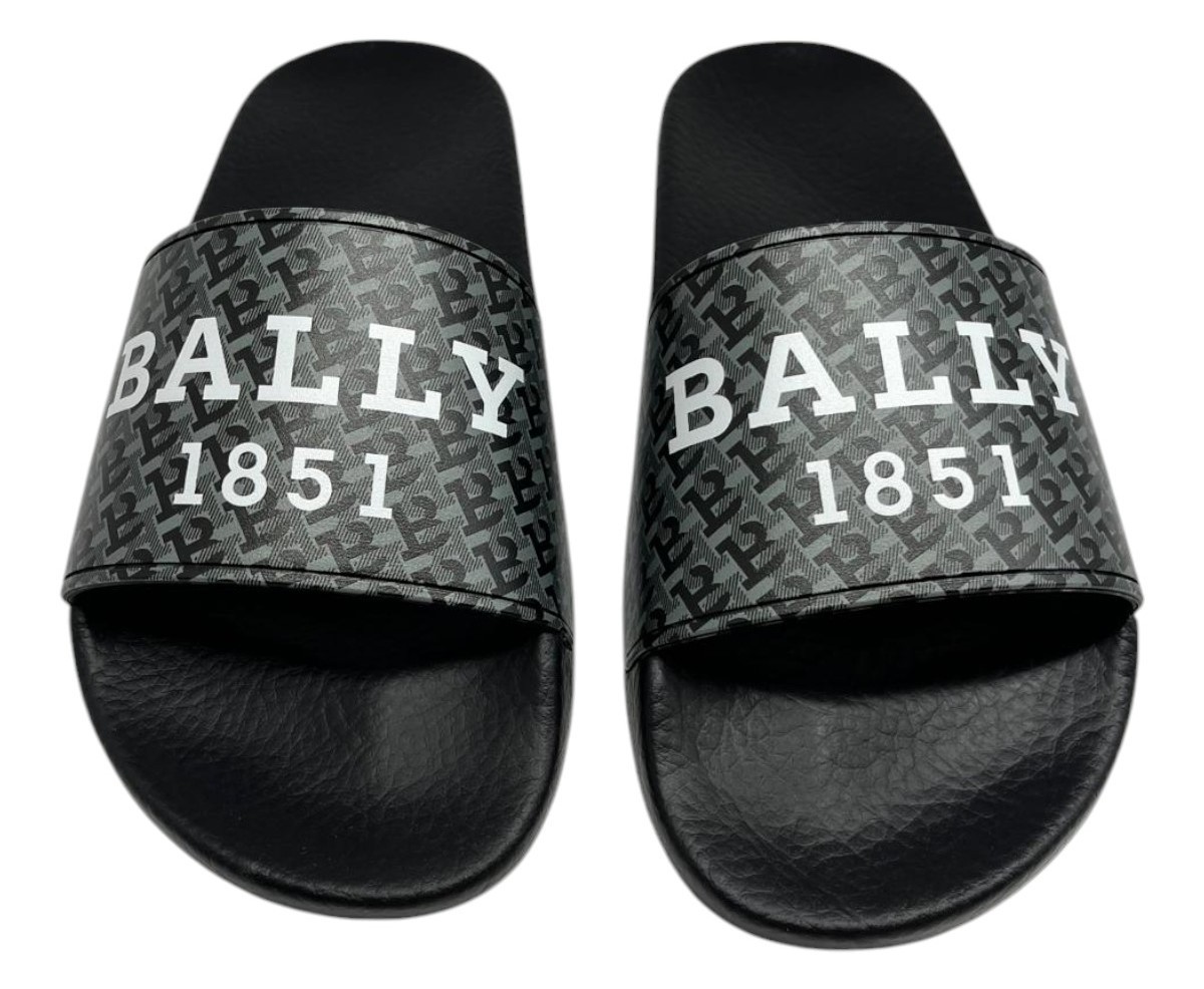 Bally Sabrina 6239110 Women’s Multiantracite Slide Rubber Sandals US 5.5