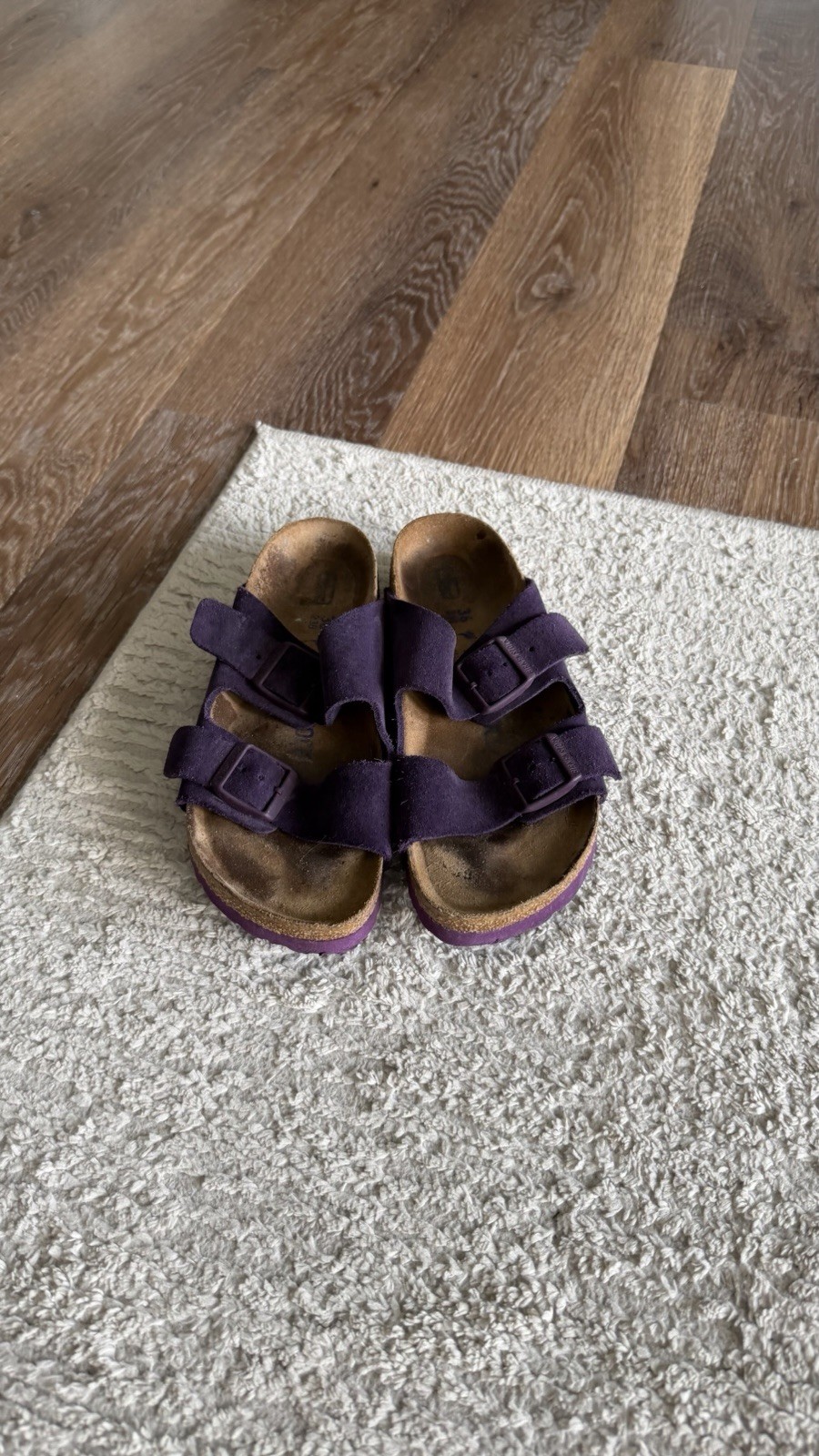BIRKENSTOCK SUEDE PURPLE SANDALS SIZE 36 MADE IN GERMANY