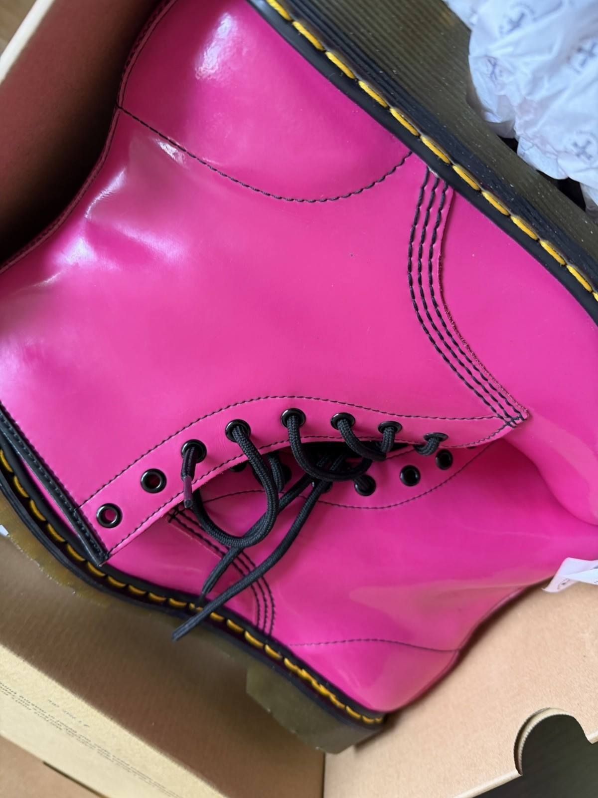 Dr. Martens 1460 W Hot Pink Patent Leather Womens size US 11