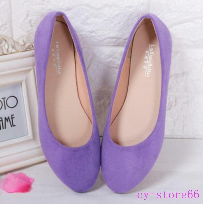Womens Flat Round Toe Comfort Slip On Casual Flat Oxford Pumps Boat Shoes Hot