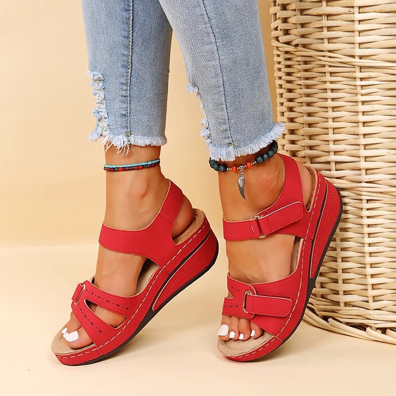 2026 NEW Women’s Orthopedic Wedge Sandals Soft Sole Comfort Summer Walking Shoes