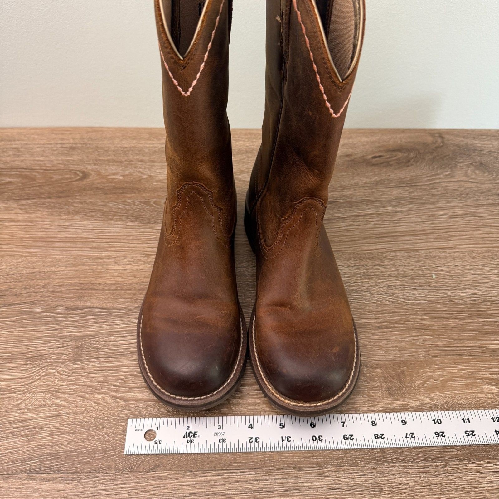 Ariat Unbridled Roper Western Boots Women’s 8.5 B Brown Leather ATS 10015374