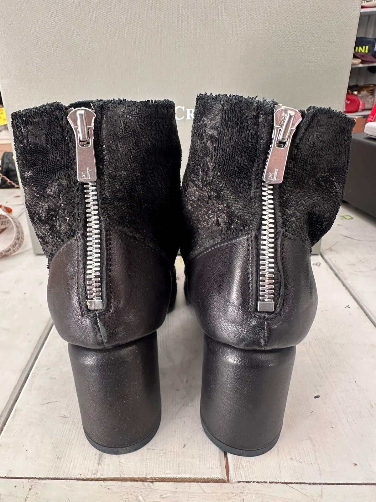 Officine Creative Boot Genuine Leather Women Black Size Eu37 Heel 3 1/8in OF287