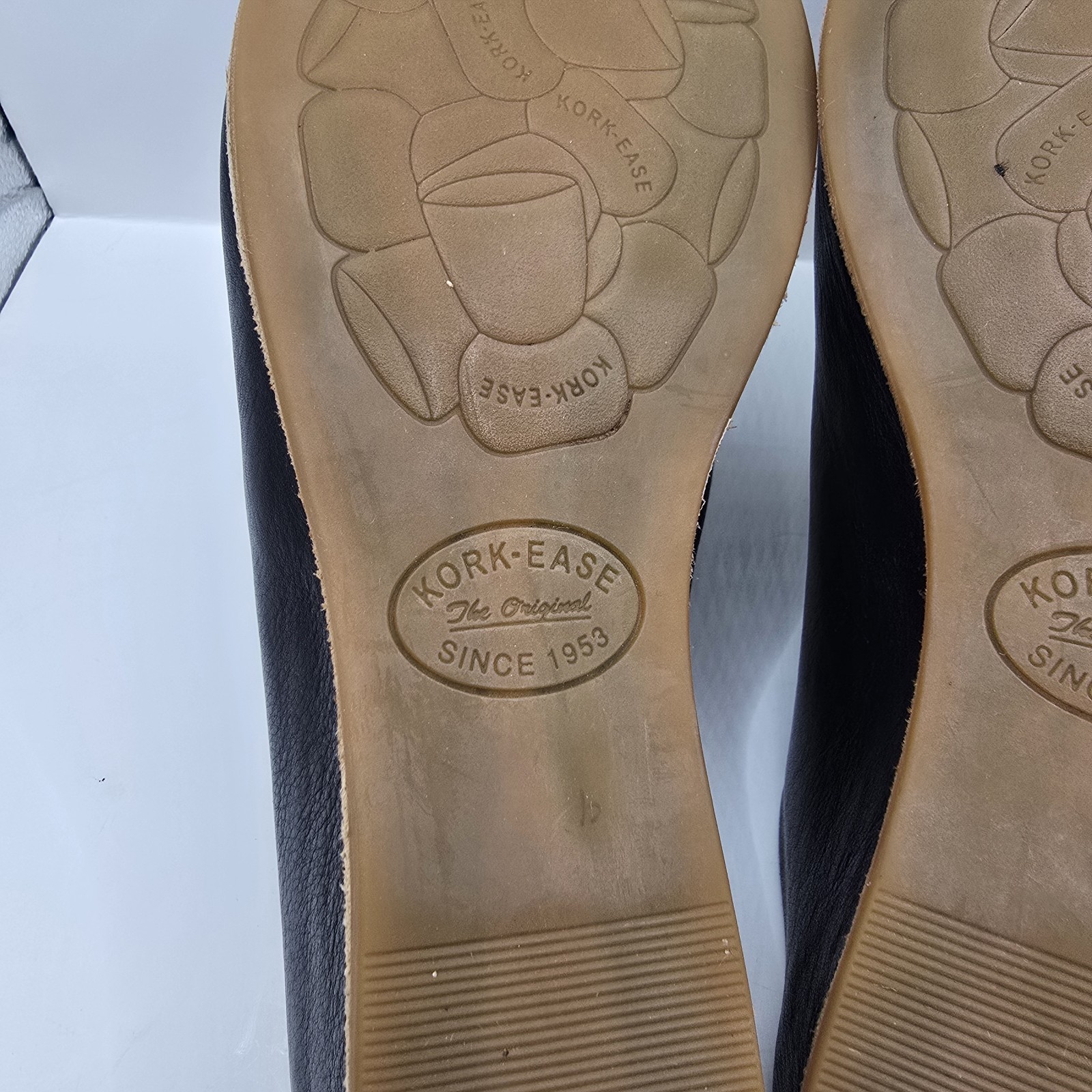 Kork-Ease Womens Para Black Leather Slip-On Casual Clog Shoes Size 8 M $185 EUC