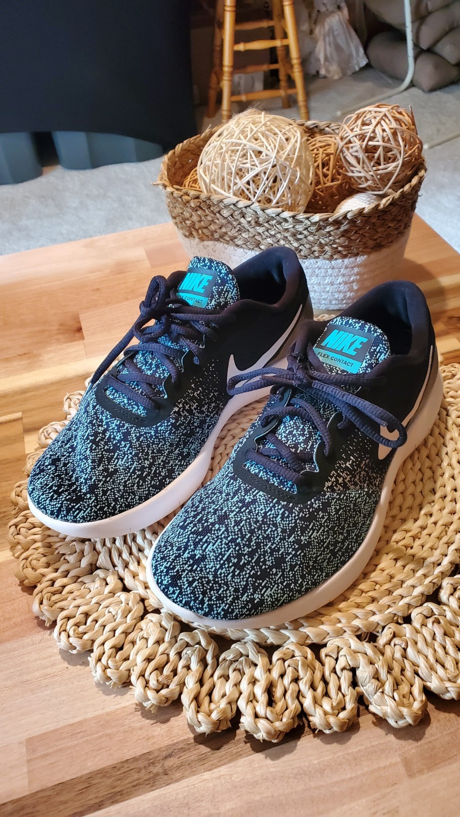 Nike Flex Contact Women’s Running Shoes Black- Sz 9.5