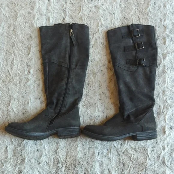 Espirit Rory Buckle Distressed Look Boots 7
