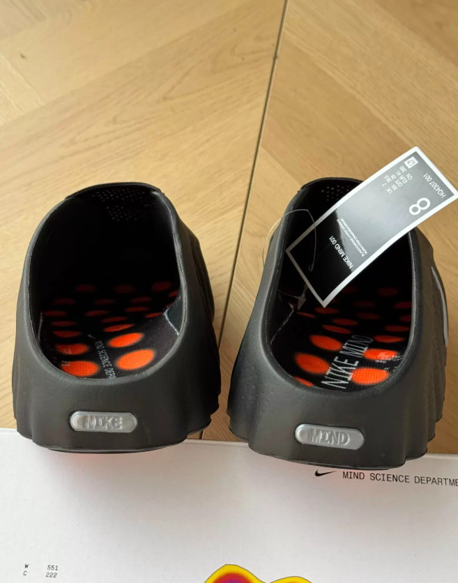 NWT NK Mind 001 Slide Sandals Black Chrome HQ4307-001 Multiple Sizes Available