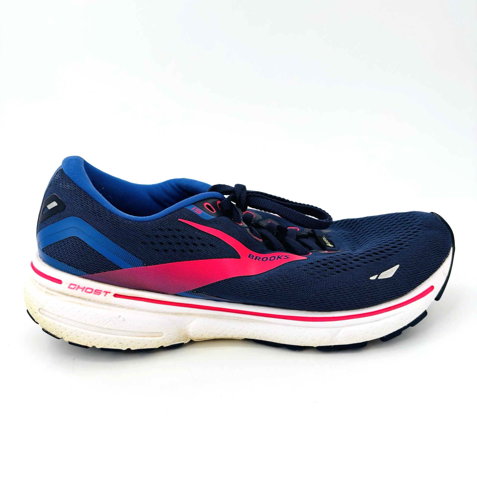 Womens 10 B Brooks Ghost 15 GTX Goretex Waterproof Blue Running Shoe 1203821B460