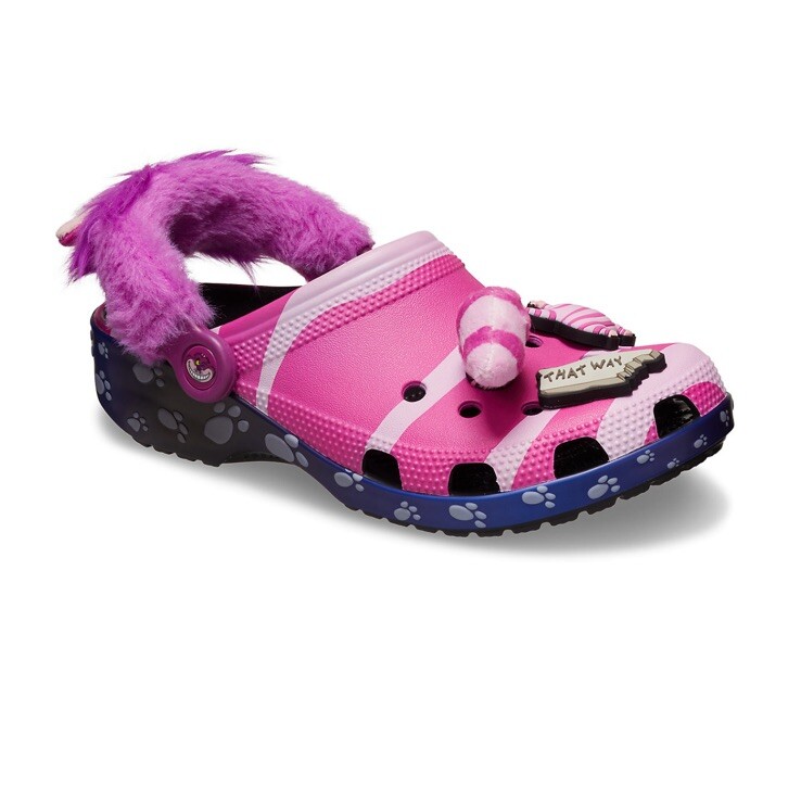 Walt Disney Cheshire Cat Alice Wonderland Crocs Shoes Adult M10/W12 SEALED BAG