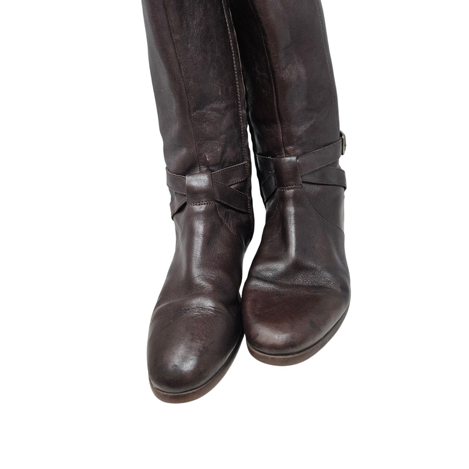 Ugg 9 Brown Leather Riding Boot Western Boho Beryl Whimsygoth Casual Minimalist