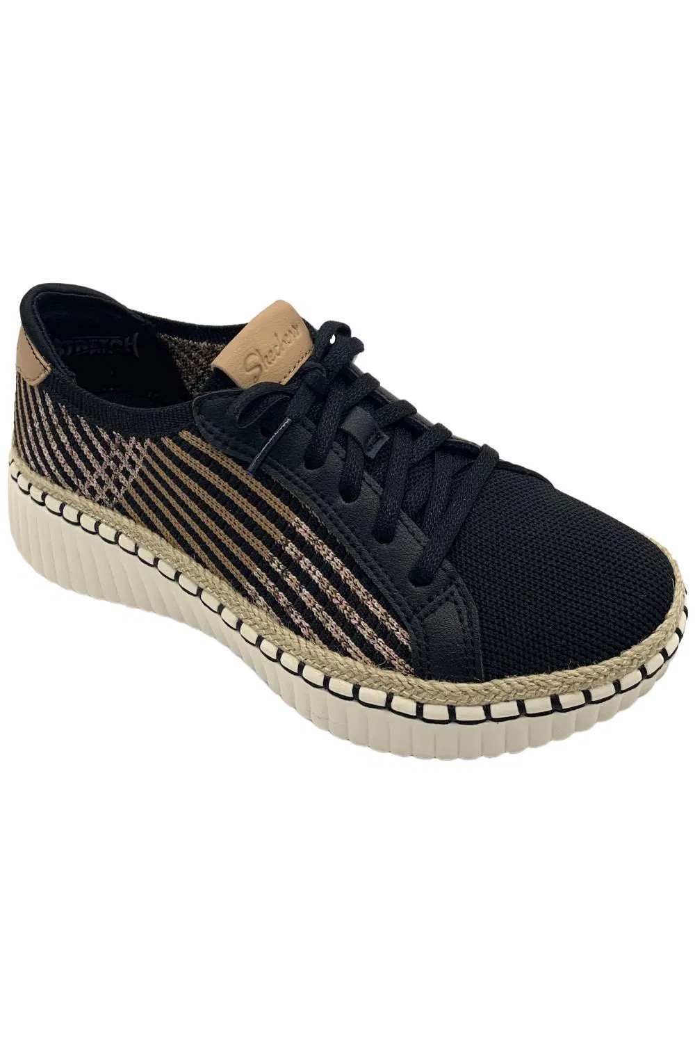 Skechers Women’s Wilshire Blvd Washable Vegan Sneakers Black