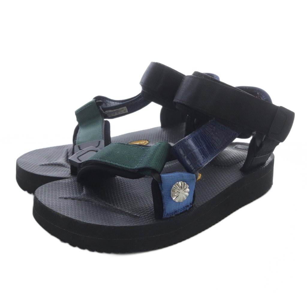 TOGA SUICOKE DEPA-V2 Sandals Black Leather Ladies 9cm/3.5in Size B Condition