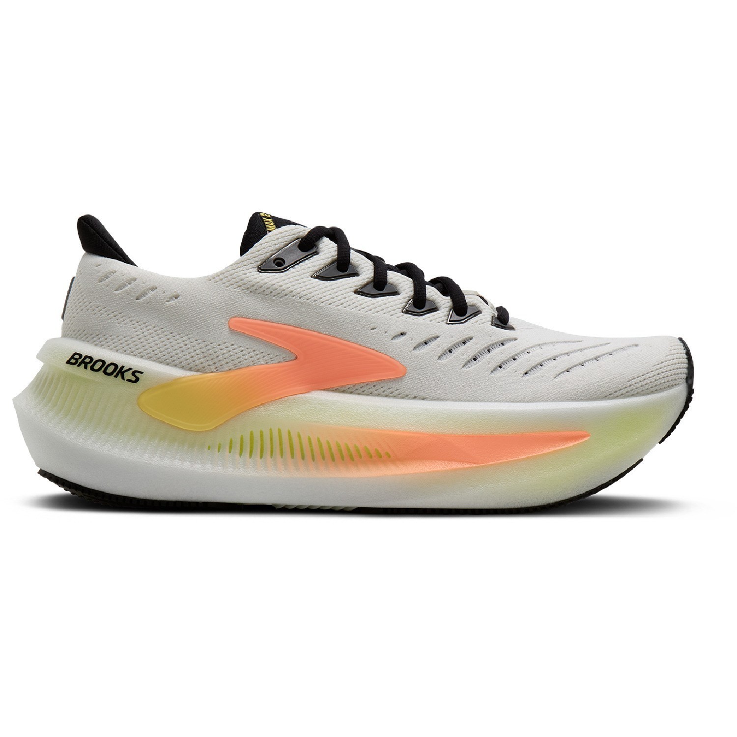 Brooks Glycerin Max 2 Road-Running Shoes – Women’s-White/Cyber Yellow/Night Life
