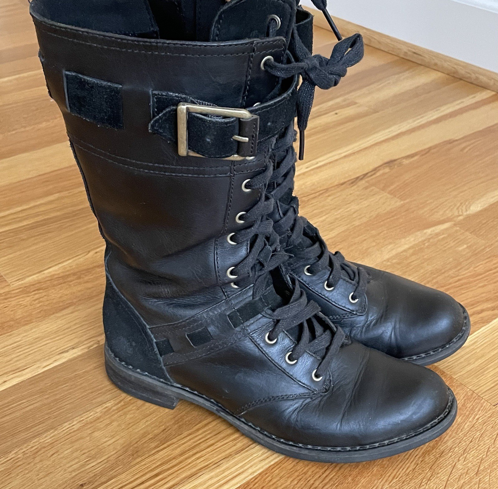 TIMBERLAND Earthkeepers Black Leather Savin Hill Boots 8543R Women Size 6