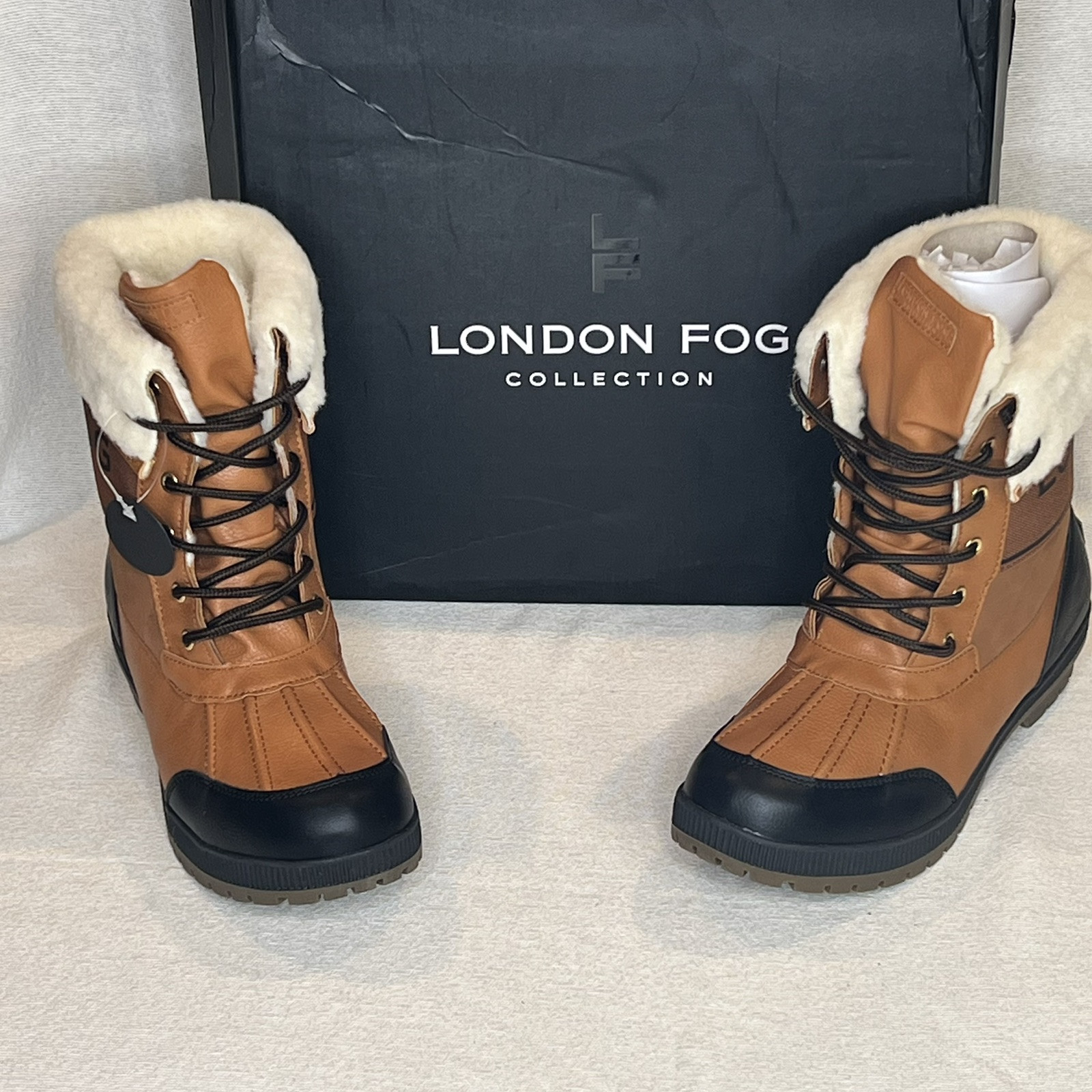 ￼London Fog Womens Boots Size 10M.MLFW Milly Combo Not Available In Retail store