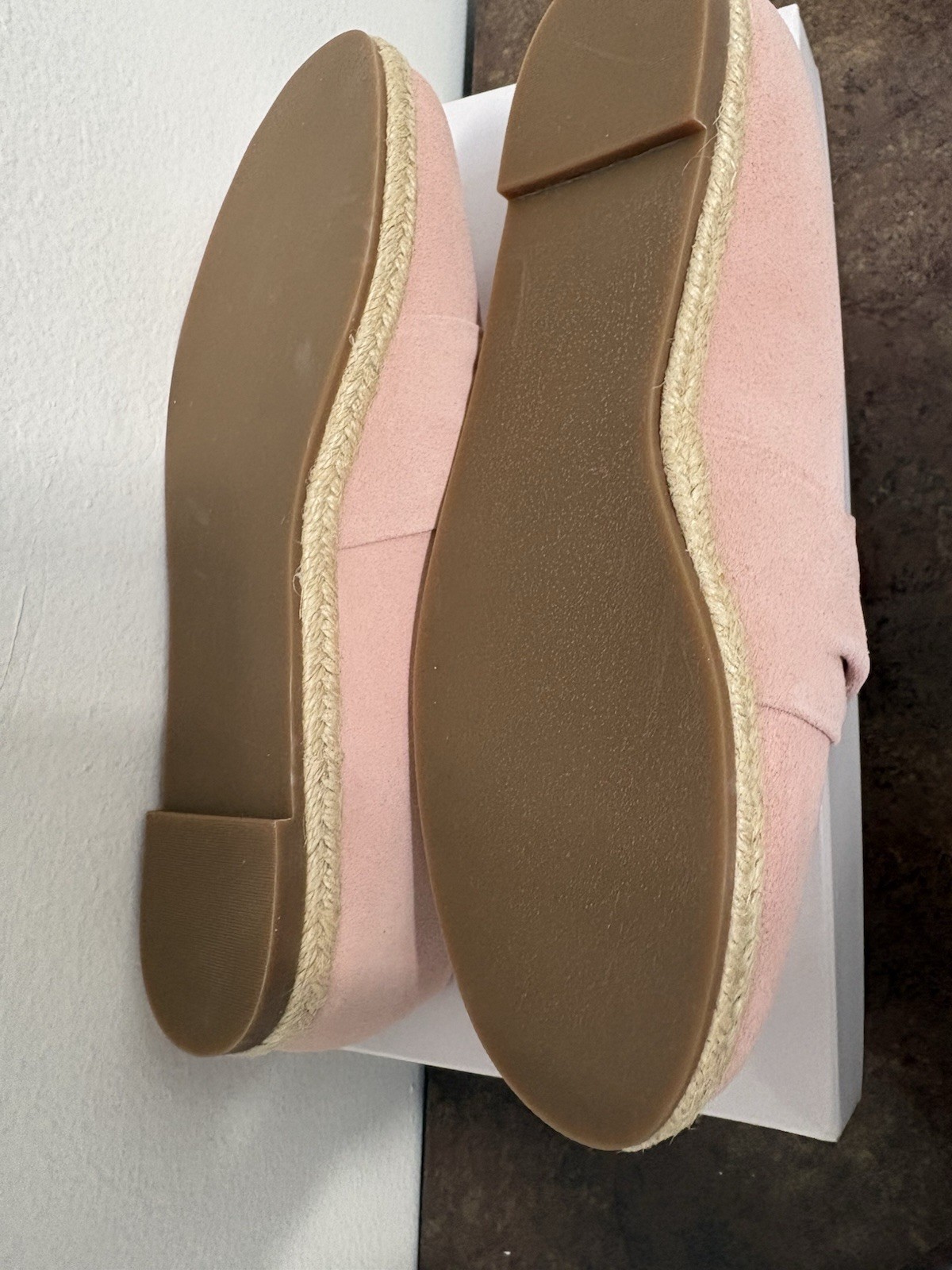 NIB Isaac Mizrahi Women’s Pink Knotted Slip On Espadrille Flat Shoes- Size 7.5
