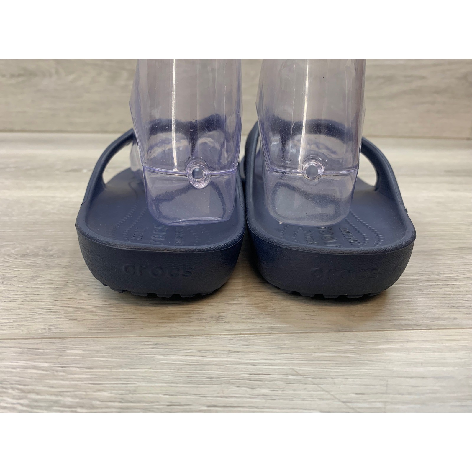 Crocs Kadee II Flip Flops Navy Blue Women’s Sandals 10 Comfort Casual Shoes