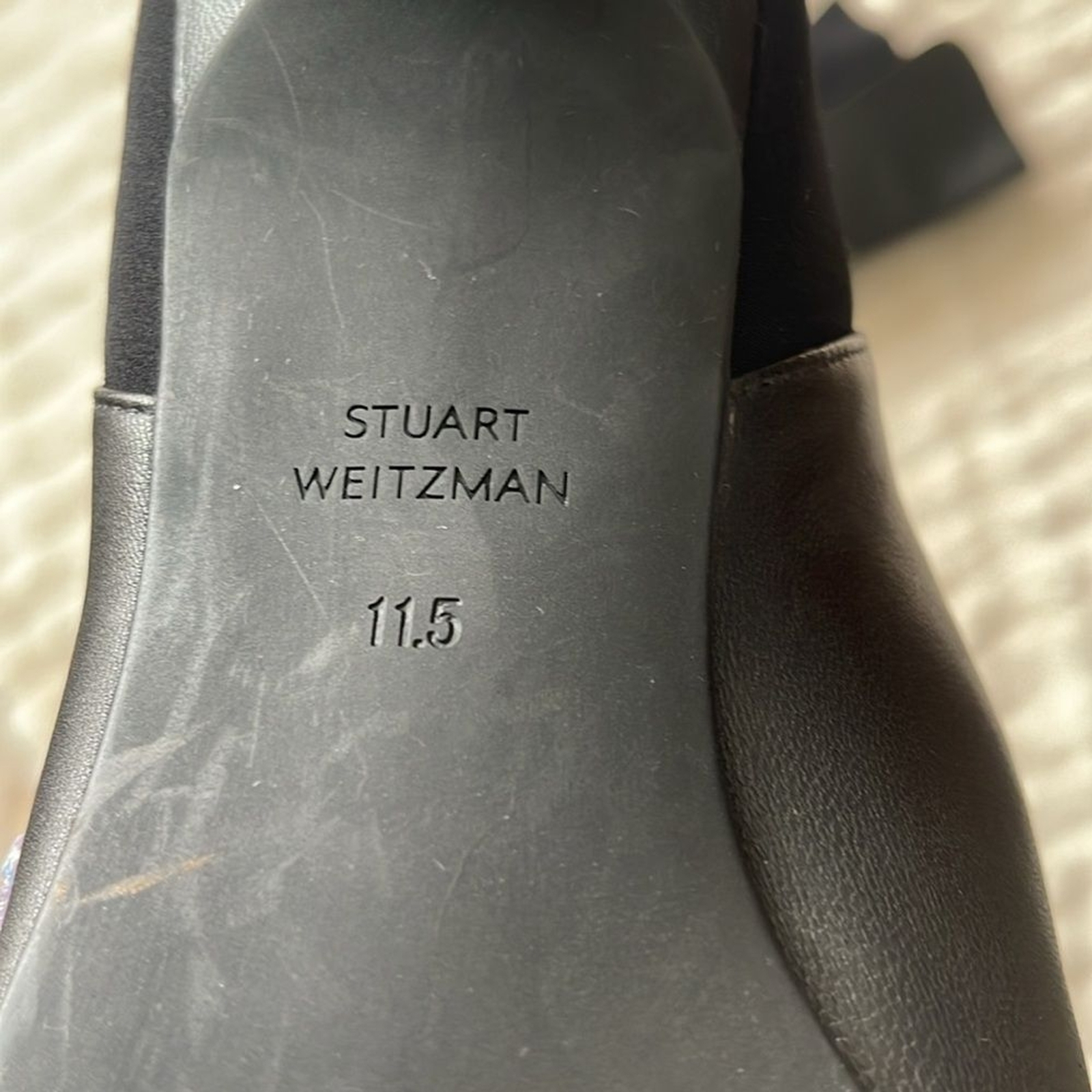 Stuart Weitzman Bobbie 75 Thigh High Leather Boots, NWT!! Size: 11.5, Black