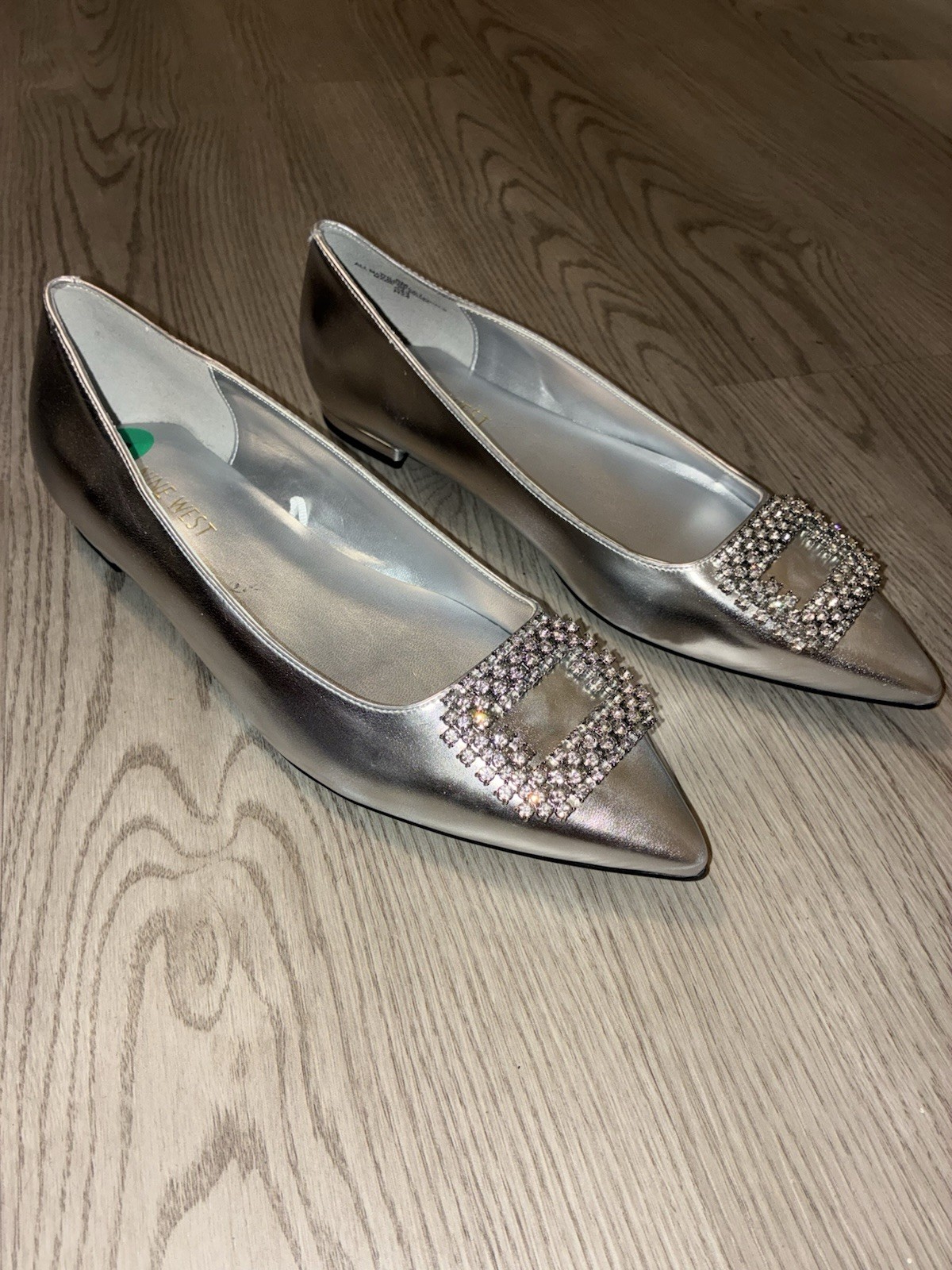 Nine West Junia Silver Pointy Toe New Women’s 8