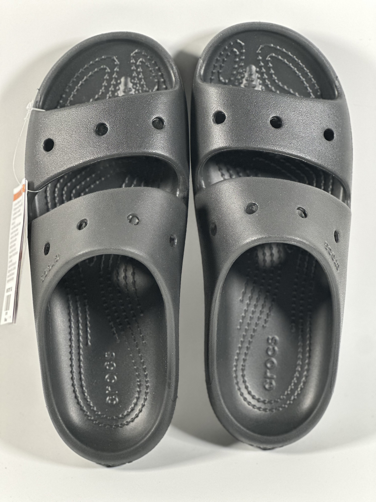 Crocs Adult Unisex Classic Two-Strap Slide Sandals – Black