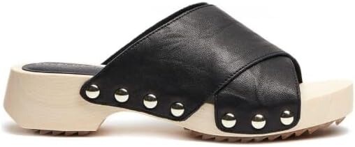 Kelsi Dagger Brooklyn Gear Size US 8.5 M Women’s Leather Slide Sandals Black