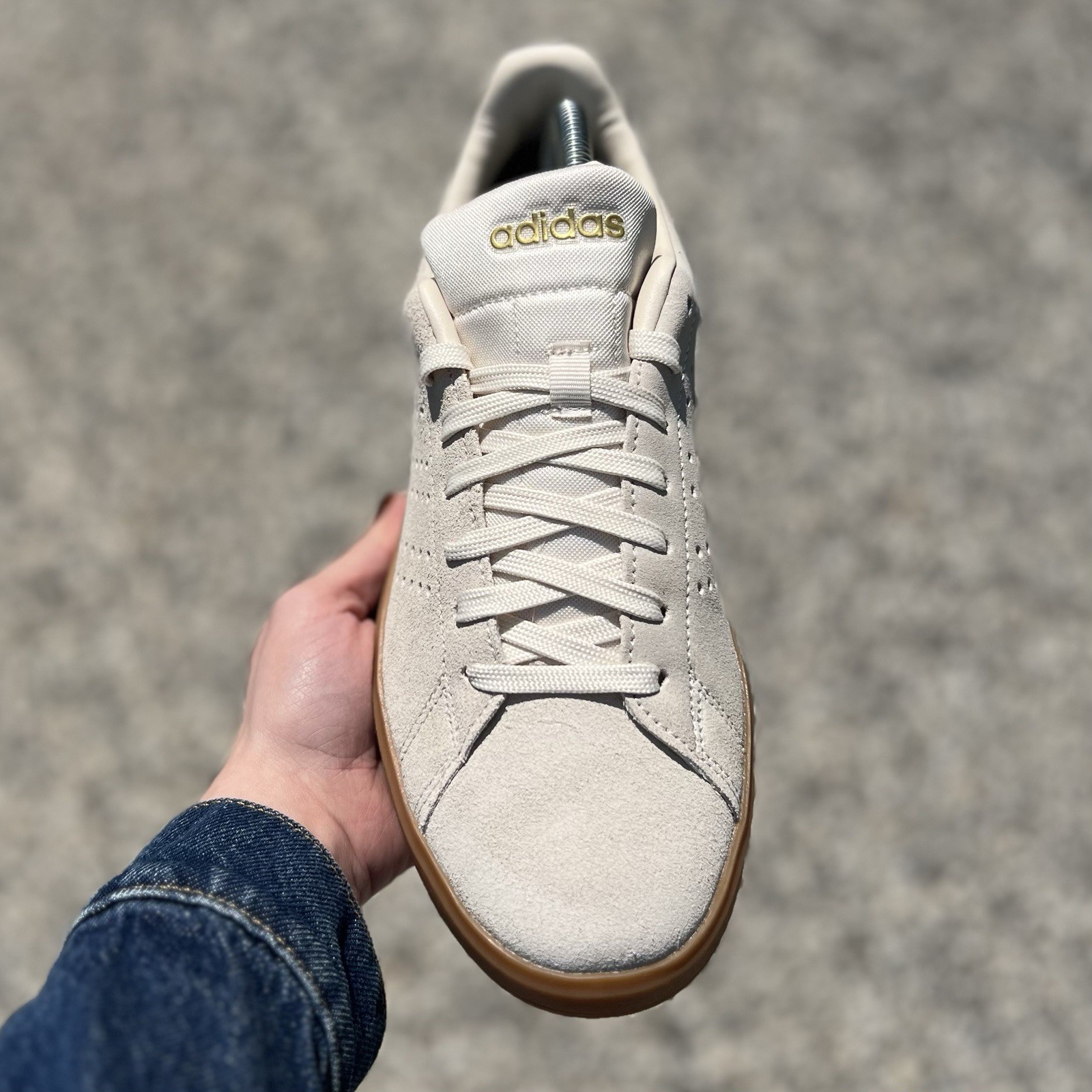 Reebok Glide Women’s Sneaker Running Shoe White Athletic Trainers Basket #454