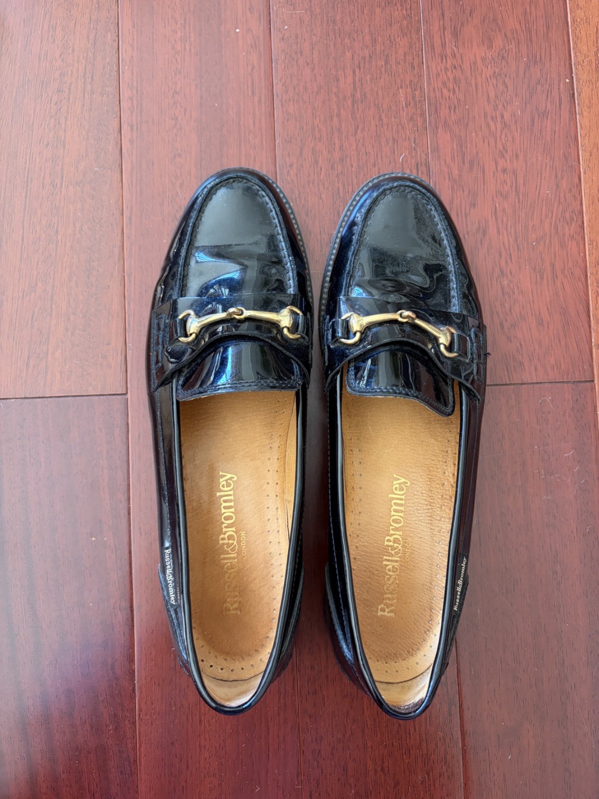 Russell & Bromley Shoes Womens EU 39.5 Black Patent Leather Loafer