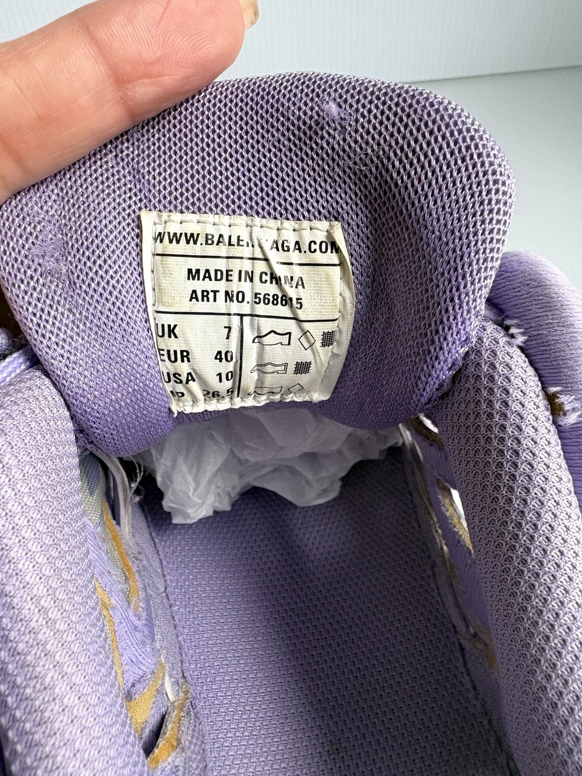 Balenciaga Track 2 Sneakers Purple/Lavender – Size 10 US -Women’s / 40 EU
