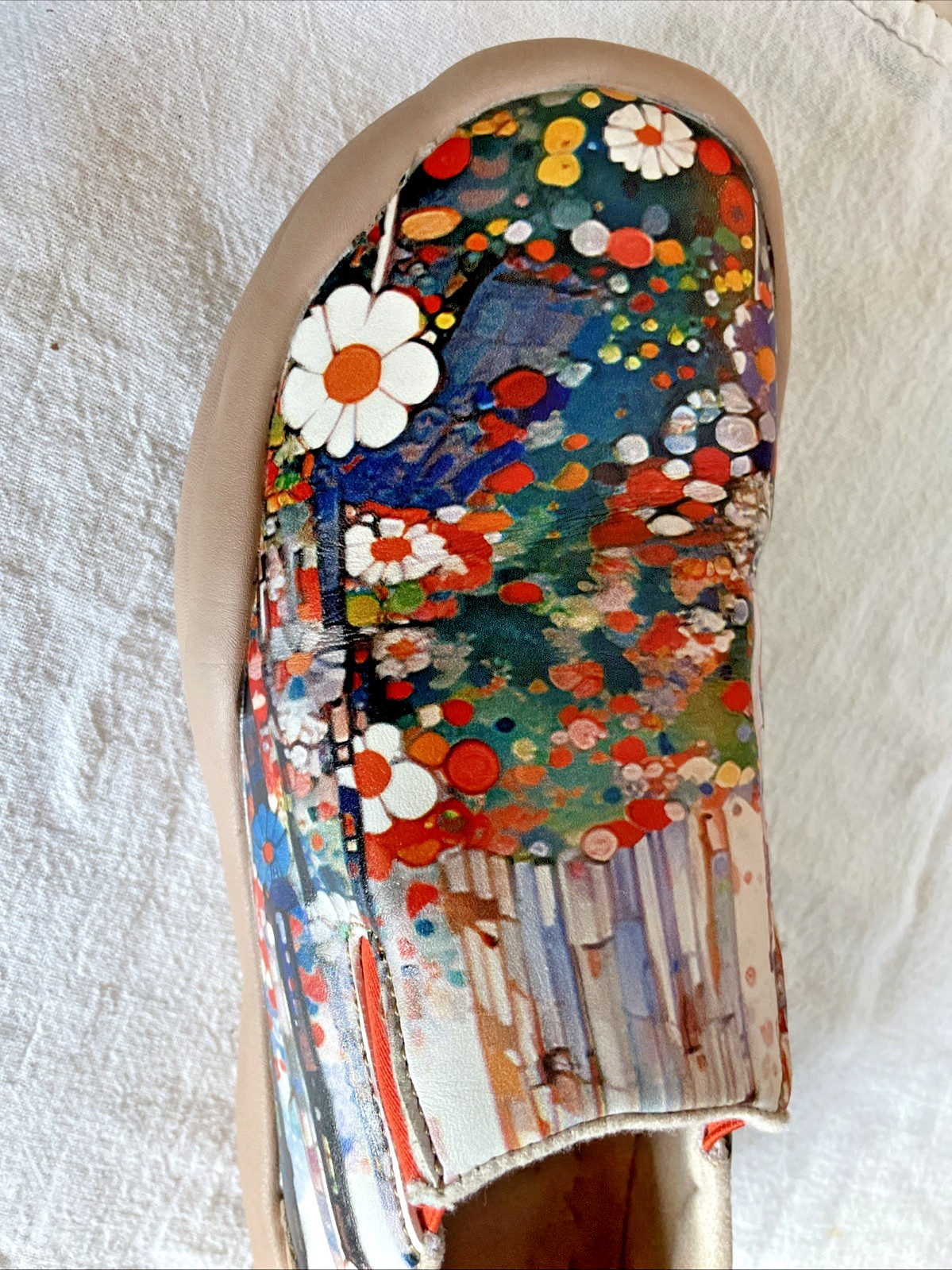 Painted Travel Loafers Artsy Boho Lightweight Casual Comfortable SlipOn Size 9.5