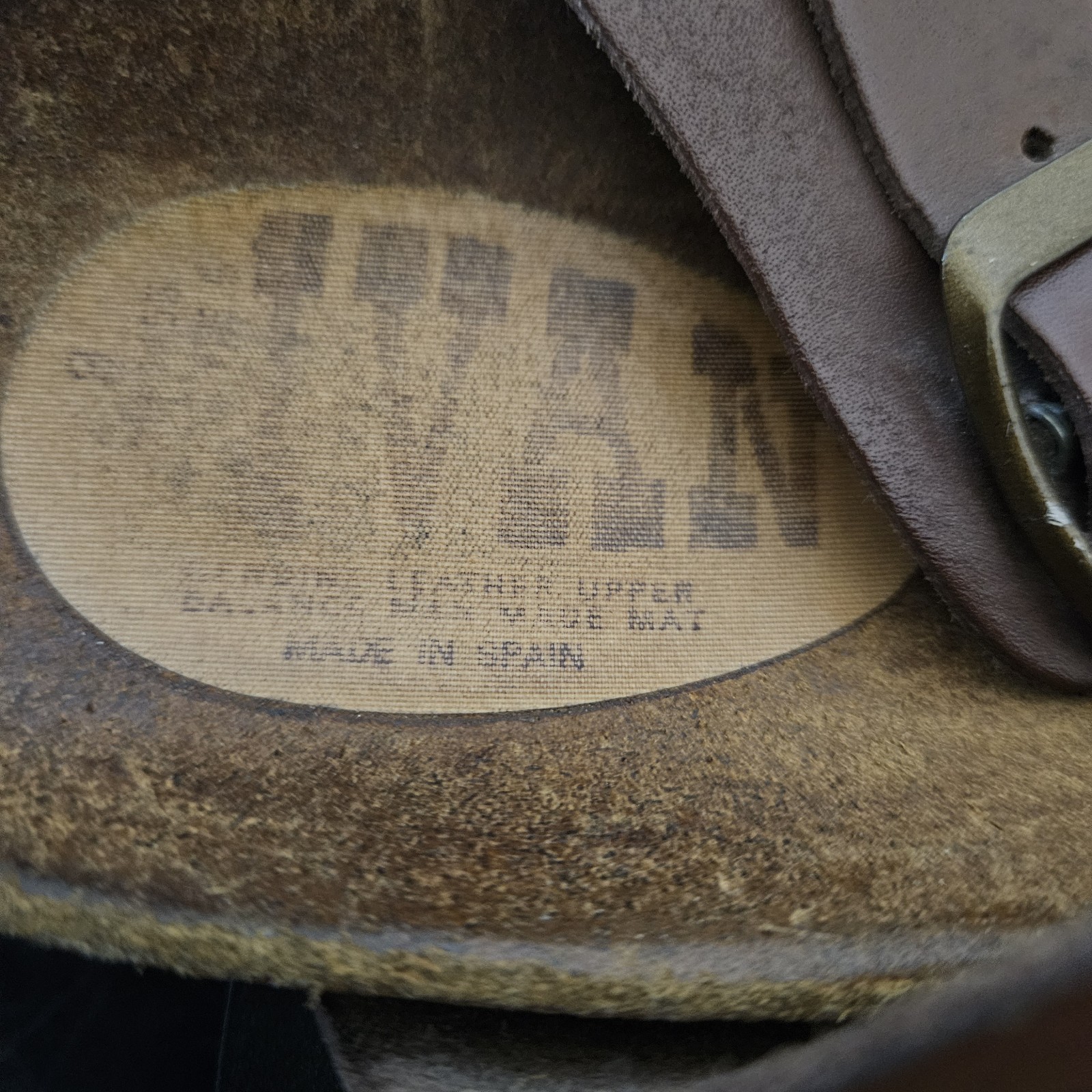 IVAN Pisa Sandals Leather Cork Adjustable MADE IN SPAIN Brown Size 8