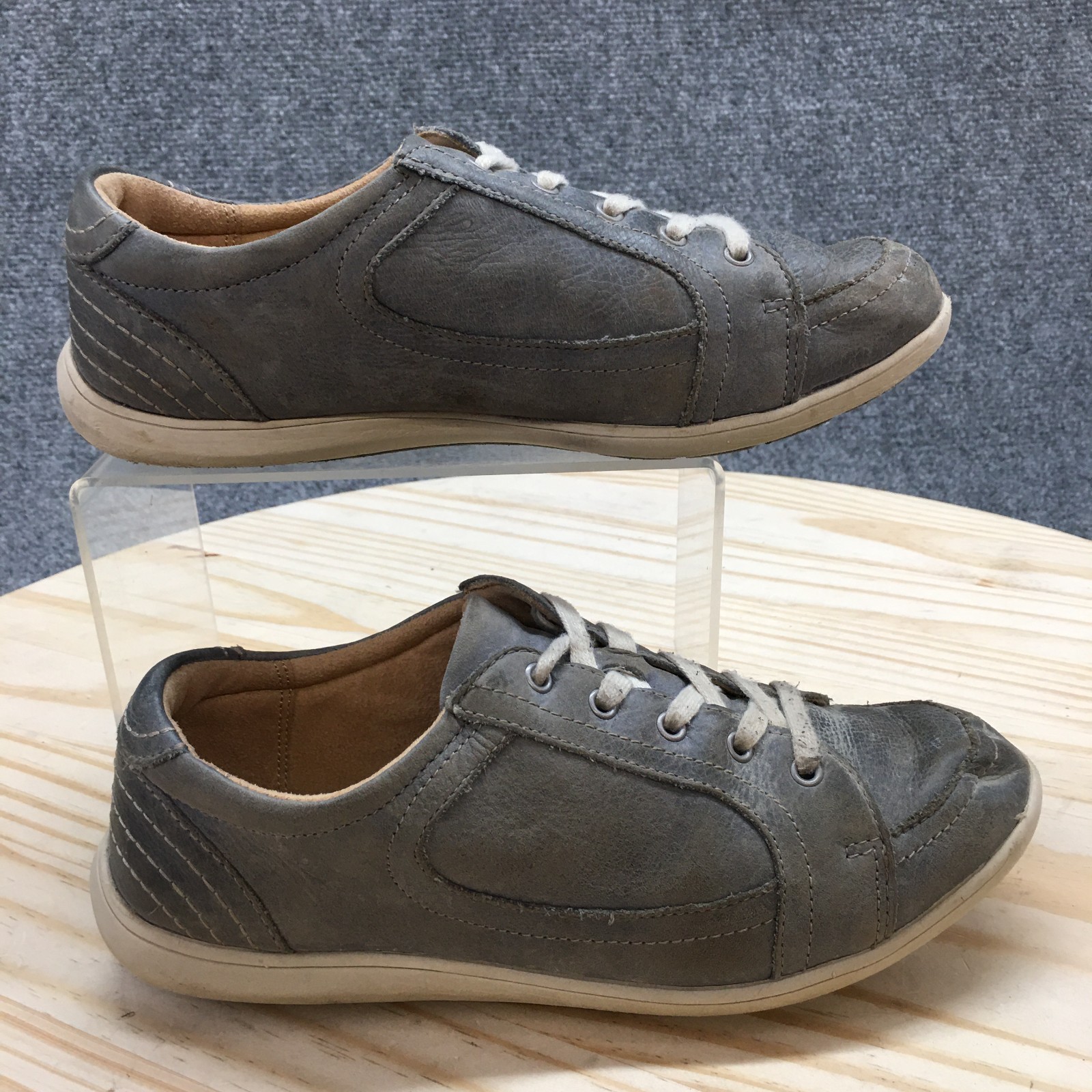 Naturalizer Shoes Womens 6.5M Jaden Casual Low Top Sneakers Blue Leather Lace Up