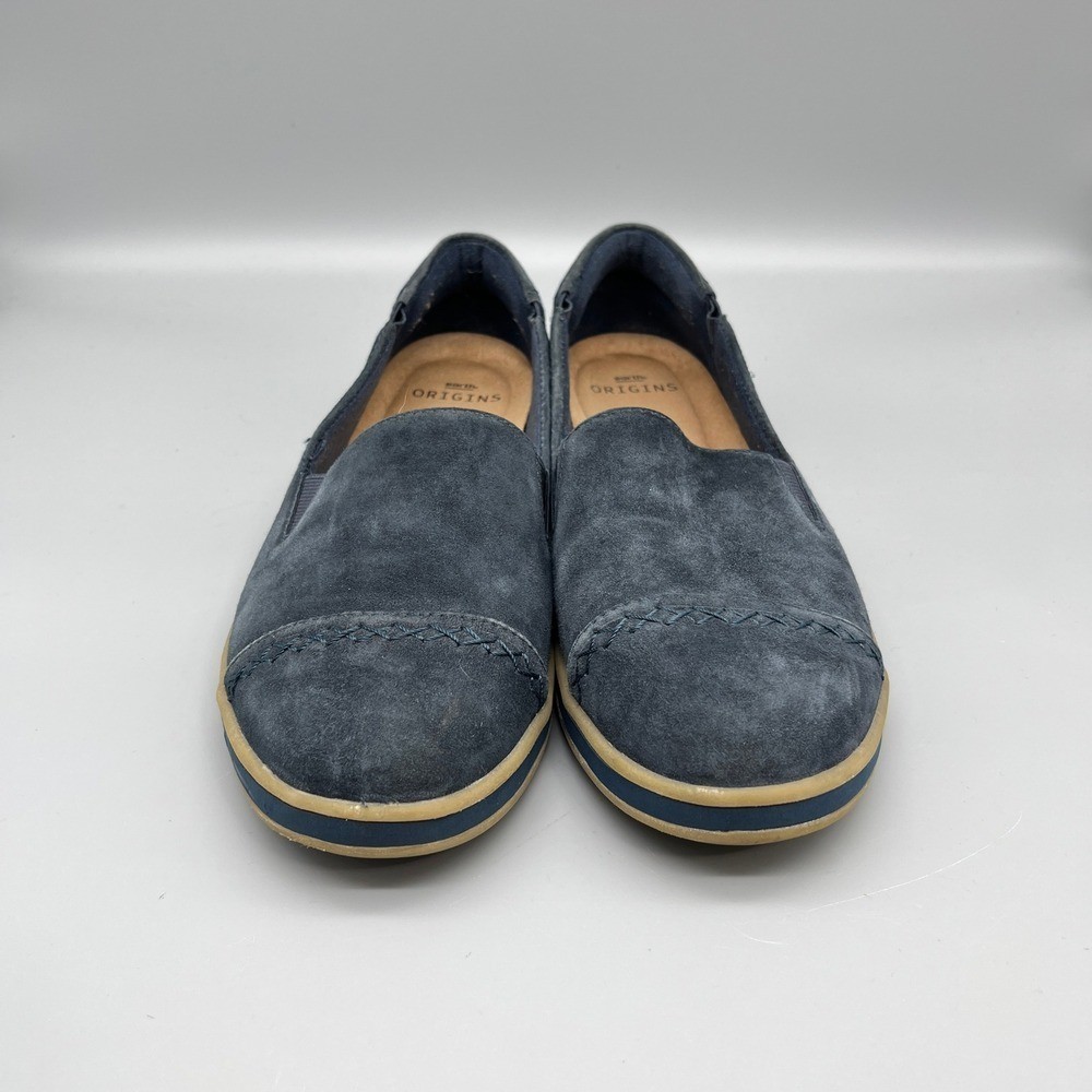 Earth Origins Britt Shoes Women 10 Leather Comfort Slip On Walking Supportive