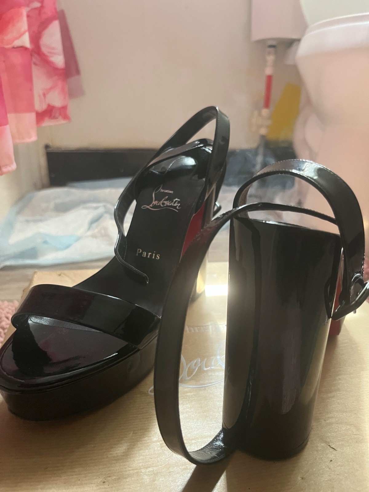 Christine Louis Vuitton Nevada Sabrina black size 41 shoes size 11