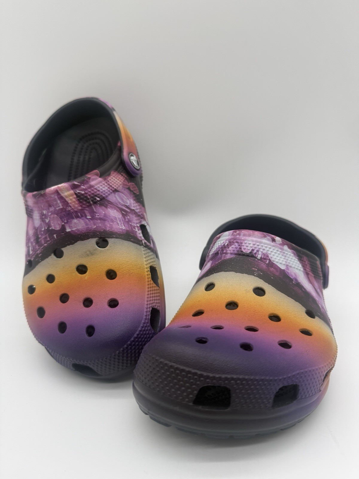 Crocs Classic Meta Scape Clog City Sunset Purple Sunset Orange Graphics Graphic