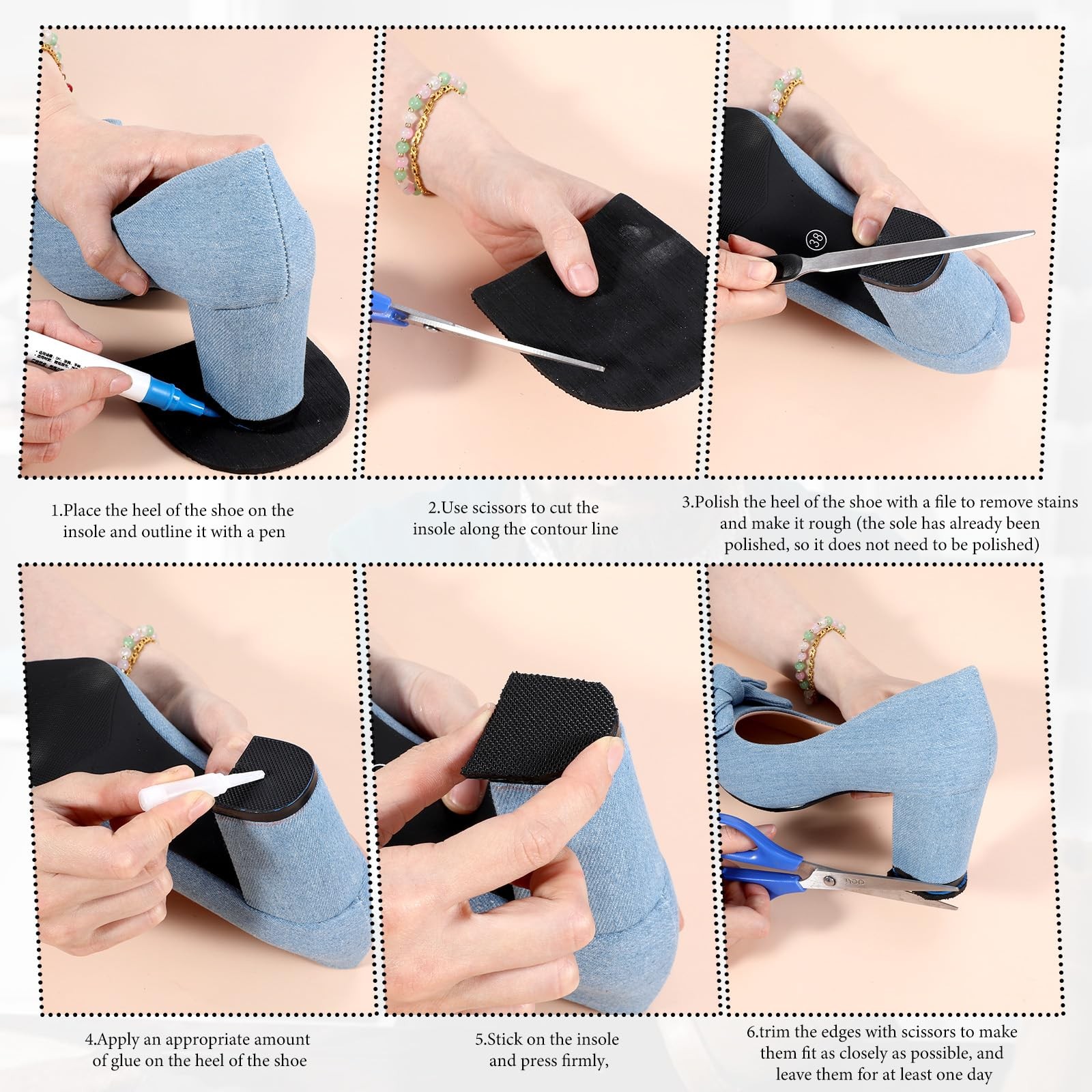 Shoe Repair Rubber Heels, Heels 9*9.9*0.4cm (3.5*3.9*0.16 Inch), Black