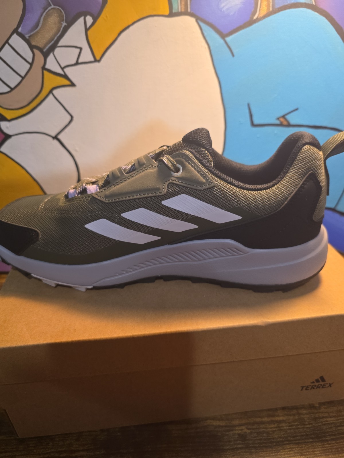 adidas Terrex Anylander Women’s Hiking Shoes Size 9 JQ9955 – NIB – Olive/Black