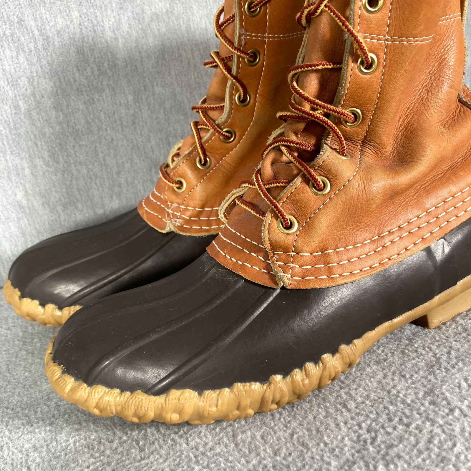 VTG LL BEAN Maine Hunting Shoe Boots Womens 6 N Tan Brown Bean Boots Waterproof