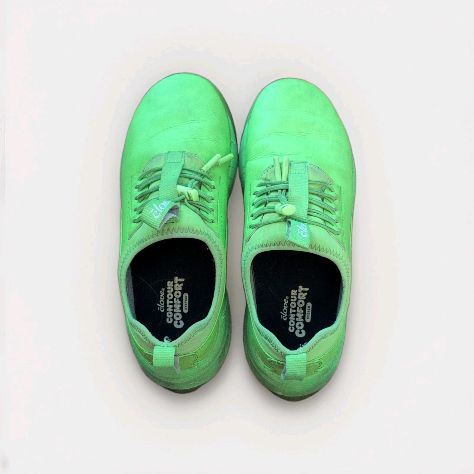 Clove Women’s Athletic Sneakers, Neon Green, Size 8