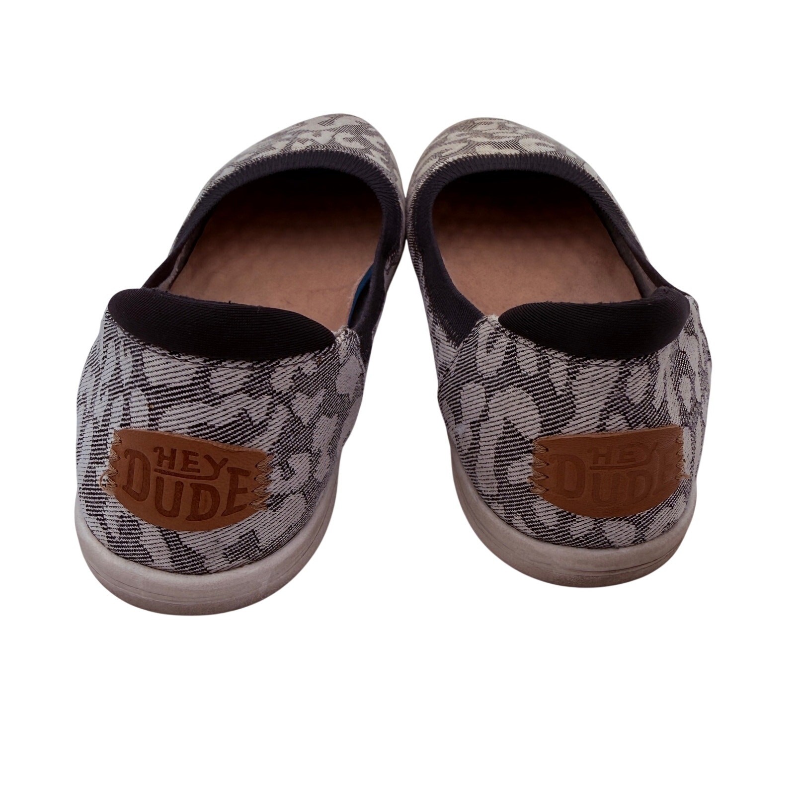 Hey Dude Women’s Savannah Slip Classic Leopard Ballet Flats Shoes Size 9