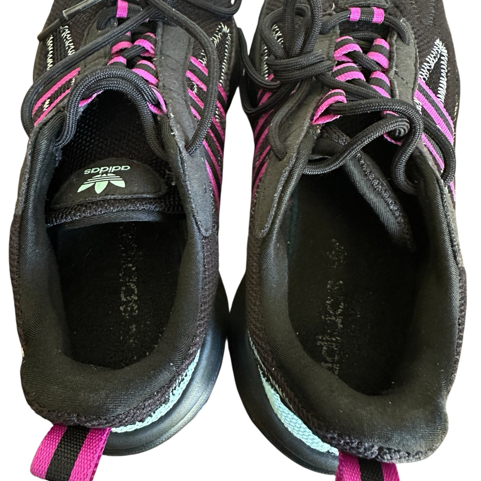 Adidas Originals Haiwee Sneakers Athletic Shoes Women’s Size 9 Black Pink EF4457