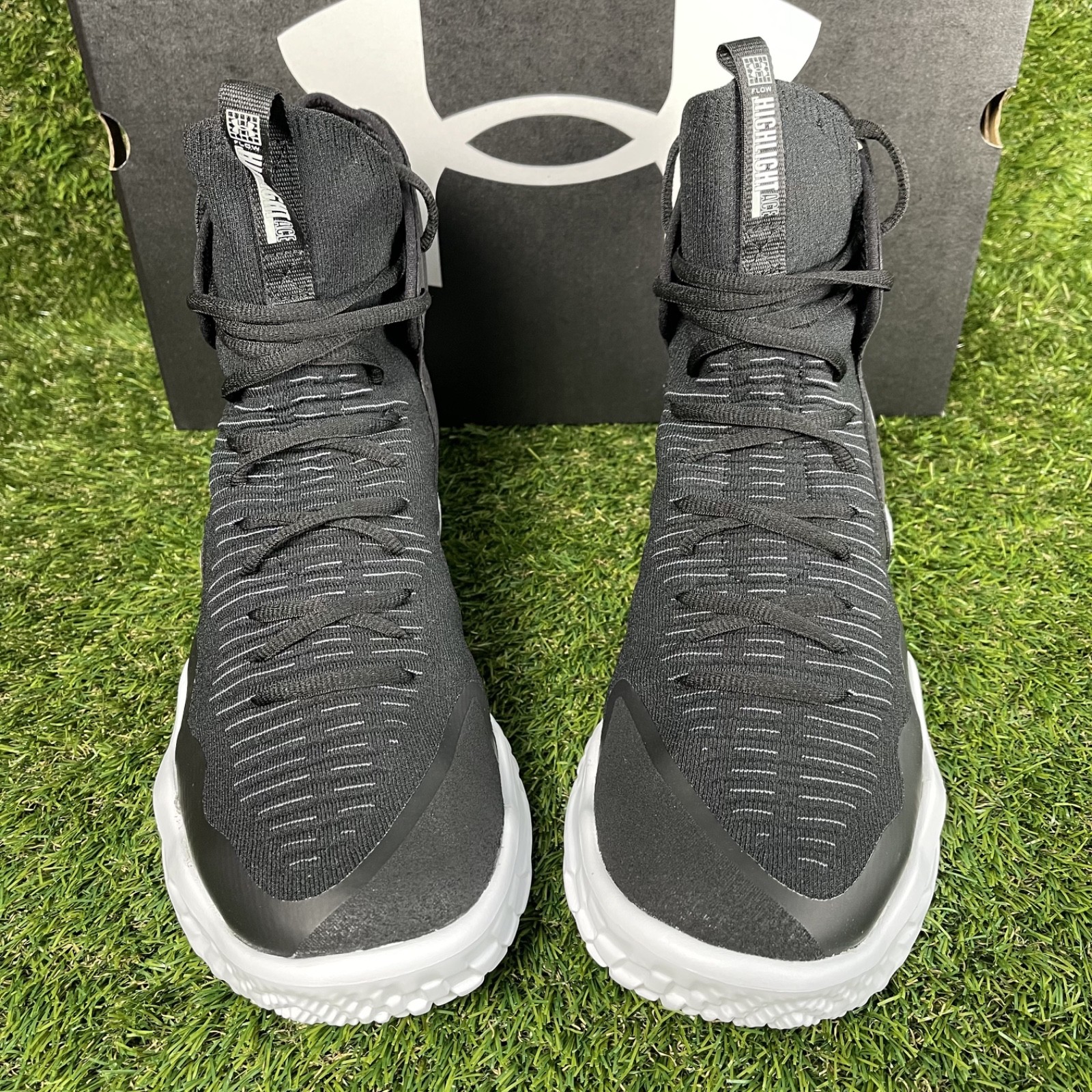 Under Armour Flow Highlight Ace Women’s 12 Volleyball Shoe High Top Black NIB