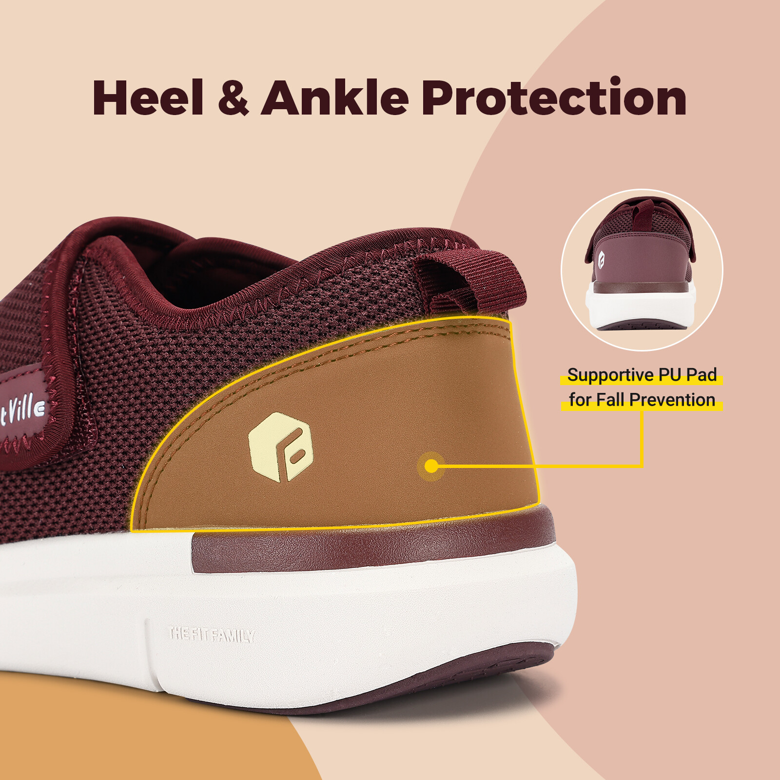 FitVille Womens Diabetic Shoes Extra Wide Walking Shoes Slip-On Orthopedic 6-11