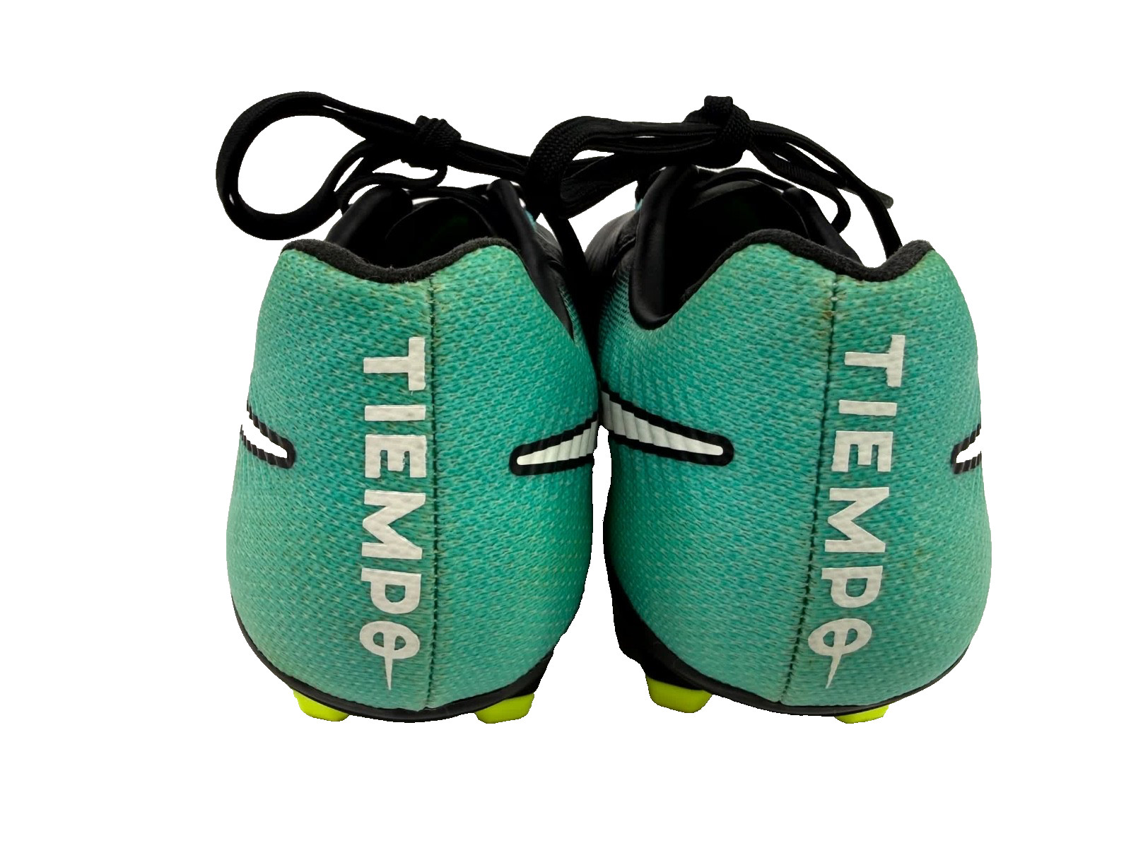 Nike Tiempo Legacy III FG Soccer Cleats Womens Size 8 897803-002 Black/Aqua