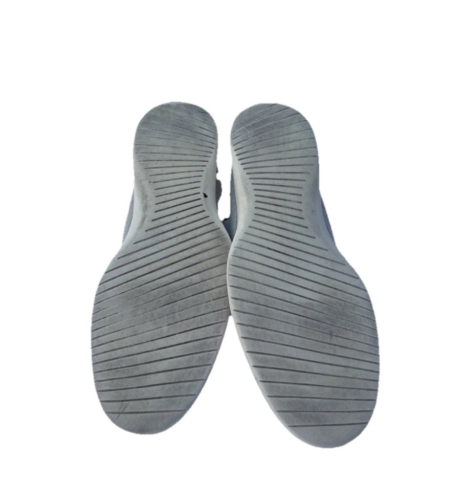 Allbirds The Wool Runners Women’s M11 Gray Yellow Merino Washable Sneakers
