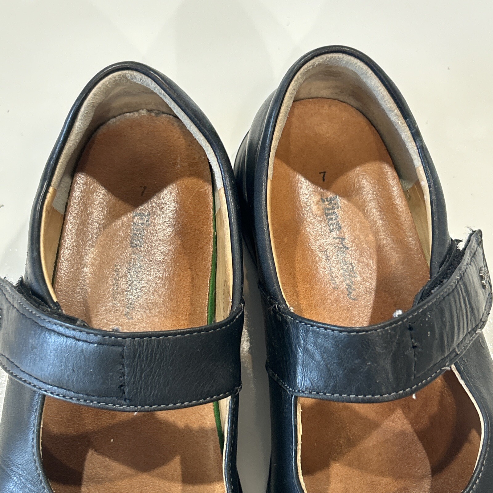 Finn Comfort Germany Black Leather Strap Mary Jane Shoes Women’s UK 7 US Size 9
